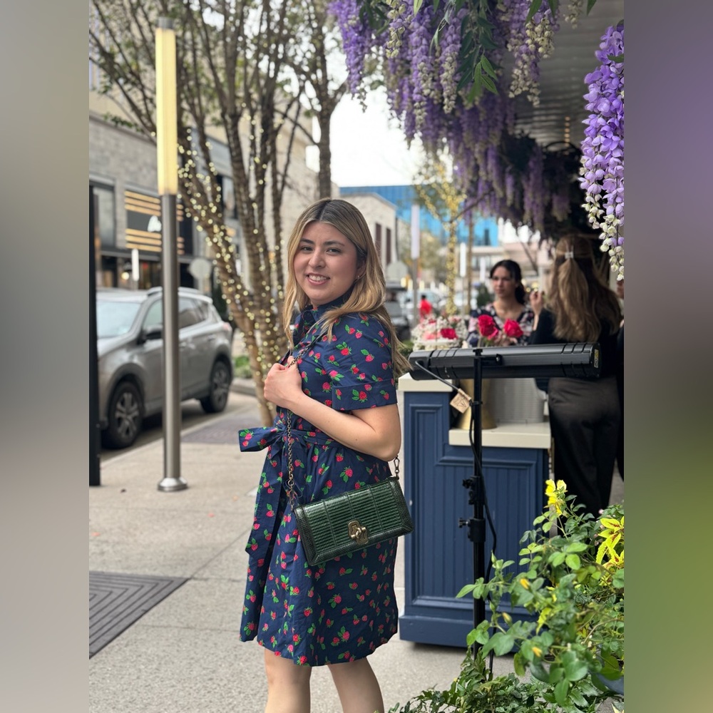 Kate Spade ♠️ strawberry shirt dress - Picture 3 of 14